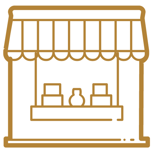 Little window shop graphic for Harbor Street being a small business
